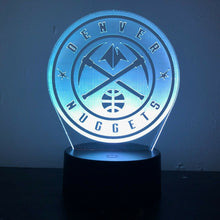Load image into Gallery viewer, Denver Nuggets 3D LED Lamp 1