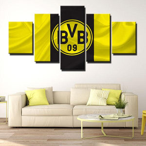 Borussia Dortmund Flag Look Wall Canvas