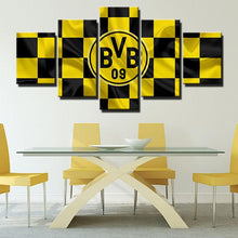 Load image into Gallery viewer, Borussia Dortmund Fabric Flag Look Wall Canvas