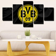 Load image into Gallery viewer, Borussia Dortmund Fabric Flag Look Wall Canvas 1
