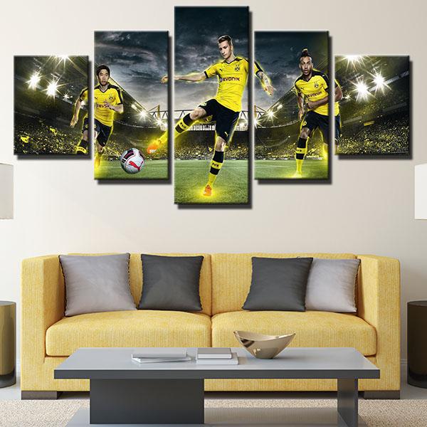 Borussia Dortmund FC Players Wall Canvas
