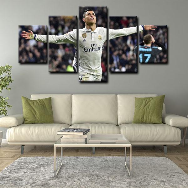 Cristiano Ronaldo Real Madrid Wall Canvas