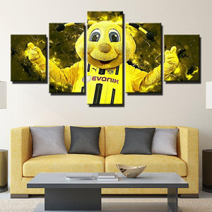 Borussia Dortmund Mascot Wall Art Canvas