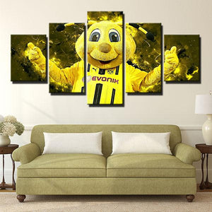 Borussia Dortmund Mascot Wall Art Canvas