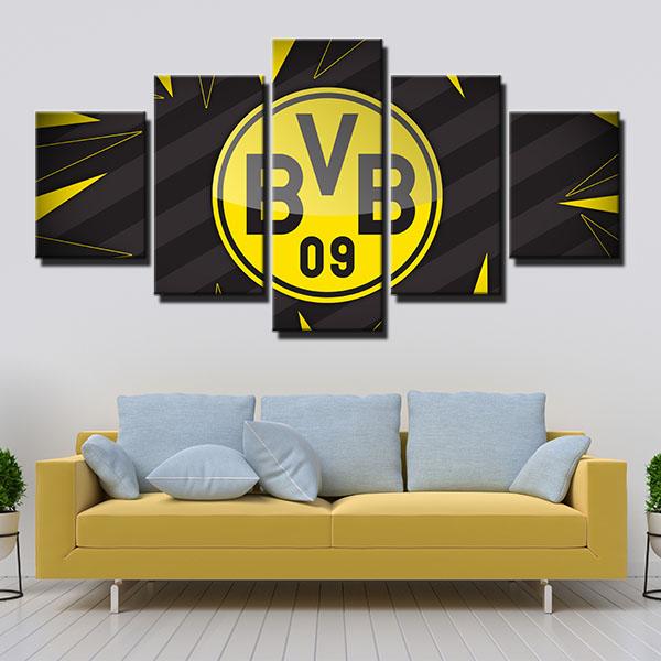 Borussia Dortmund Emblem Wall Canvas