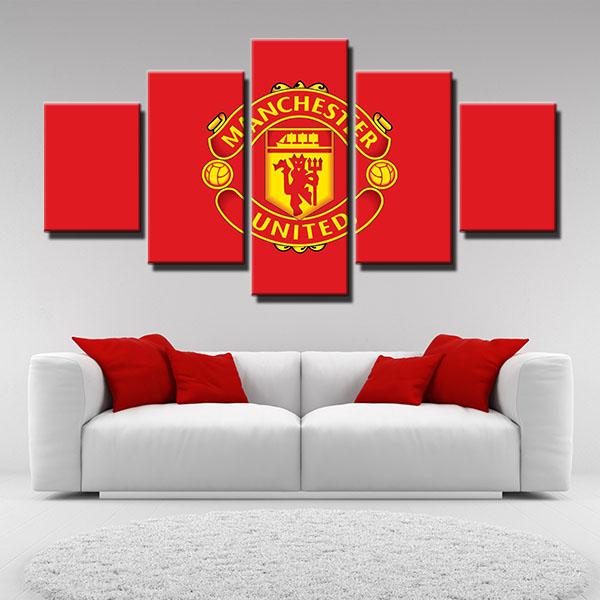 Manchester United Emblem Wall Canvas