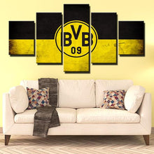Load image into Gallery viewer, Borussia Dortmund Yellow And Black Wall Canvas
