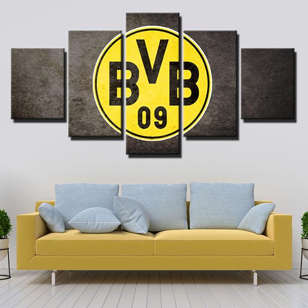 Borussia Dortmund Emblem Wall Canvas 2