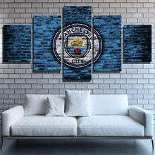 Load image into Gallery viewer, Manchester City Brick Texture Wall Canvas