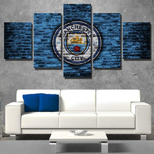 Load image into Gallery viewer, Manchester City Brick Texture Wall Canvas