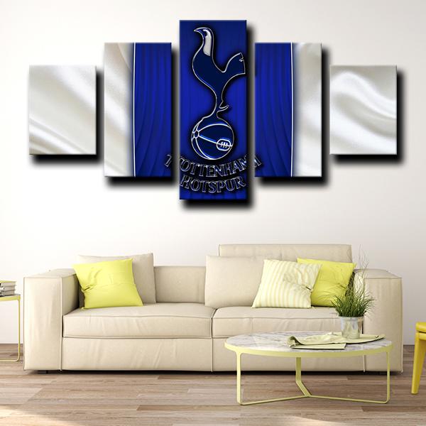 Tottenham Hotspur Fabric Flag Wall Art Canvas