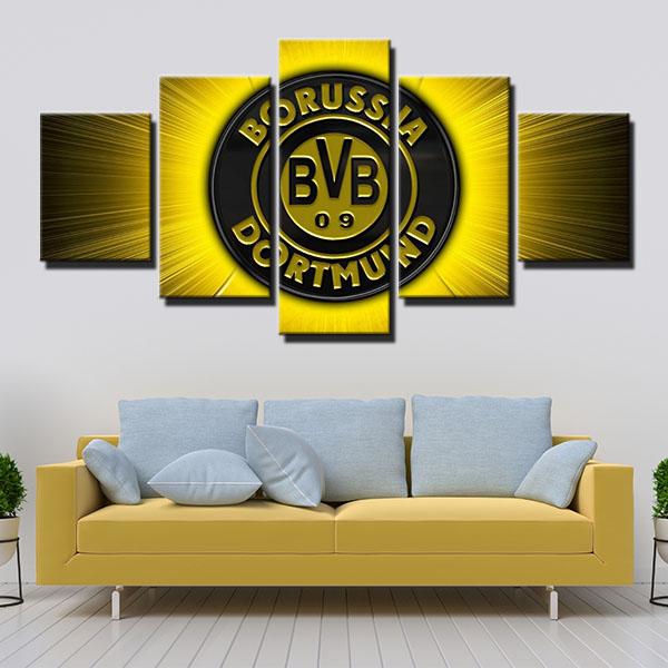Borussia Dortmund Emblem Wall Canvas 1