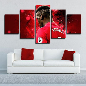 Paul Pogba Manchester United Wall Art Canvas
