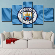 Load image into Gallery viewer, Manchester City Flag Look Wall Canvas