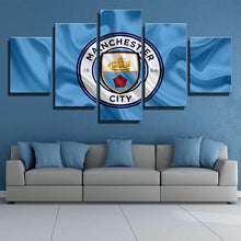 Load image into Gallery viewer, Manchester City Flag Look Wall Canvas