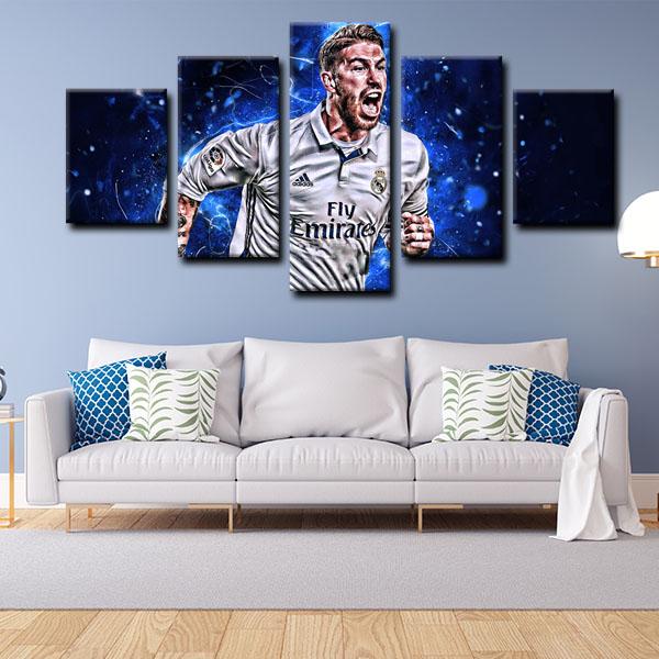 Sergio Ramos Real Madrid Wall Art Canvas