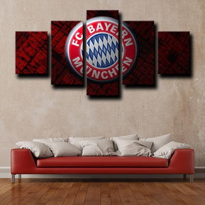 Bayern Munich Emblem Wall Canvas 2
