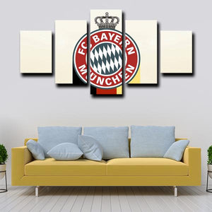 Bayern Munich Emblem Wall Canvas