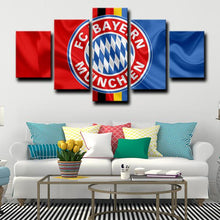 Load image into Gallery viewer, Bayern Munich Flag Look Wall Canvas 1