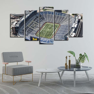 Michigan Wolverines Football Stadium Canvas 5