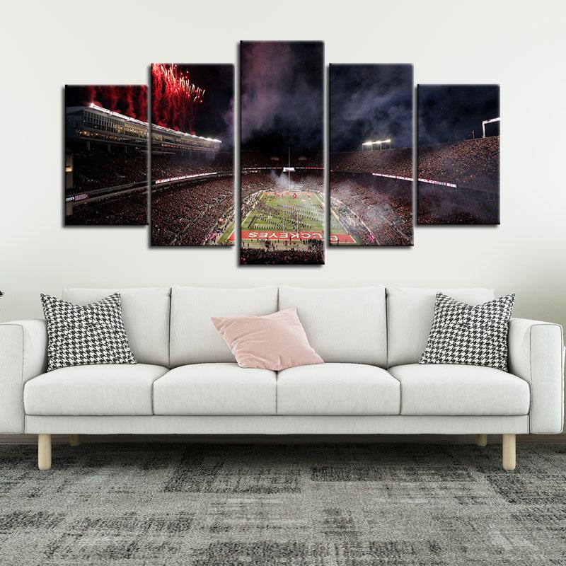 Ohio State Buckeyes Stadium Canvas 5