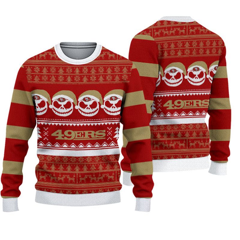 San Francisco 49ers Pumpkin Christmas Sweatshirt