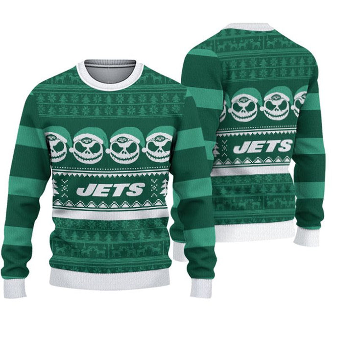 New York Jets Pumpkin Christmas Sweatshirt