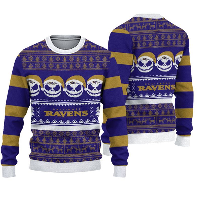 Baltimore Ravens Pumpkin Christmas Sweatshirt