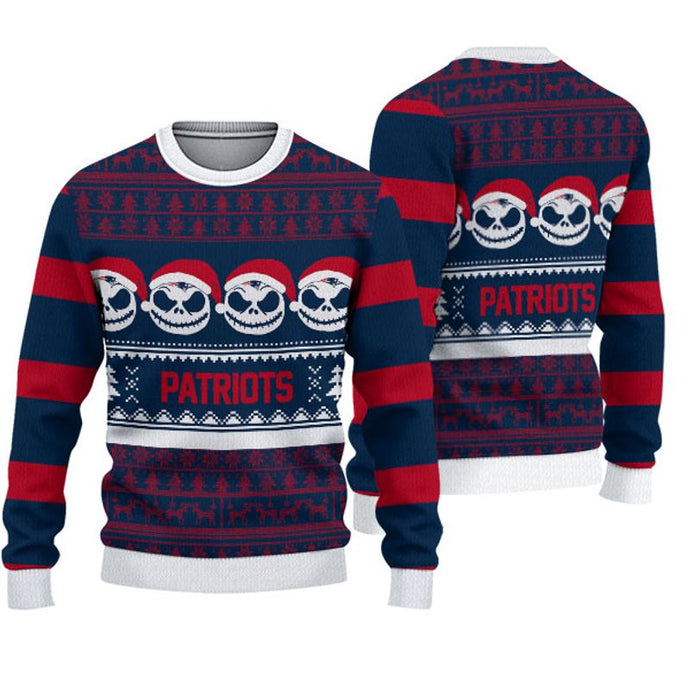 New England Patriots Pumpkin Christmas Sweatshirt