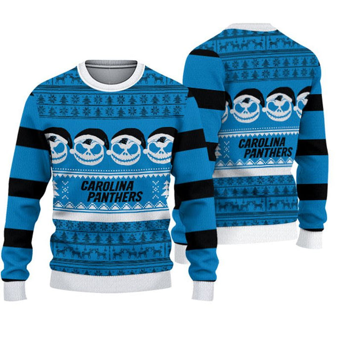 Carolina Panthers Pumpkin Christmas Sweatshirt