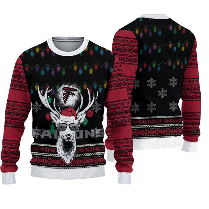 Atlanta Falcons Deer Funny Christmas Sweatshirt