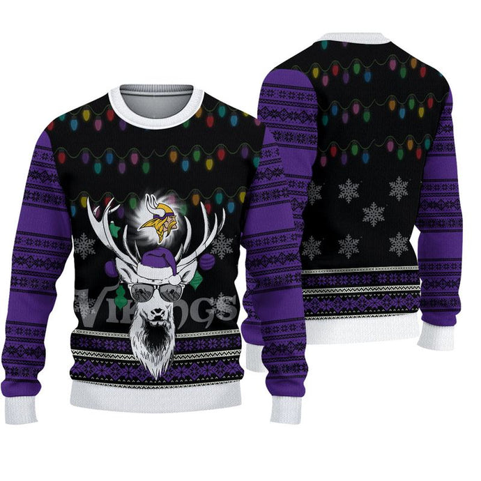 Minnesota Vikings Deer Funny Christmas Sweatshirt