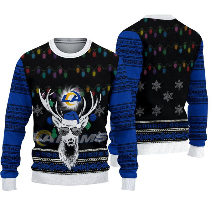 Los Angeles Rams Deer Funny Christmas Sweatshirt