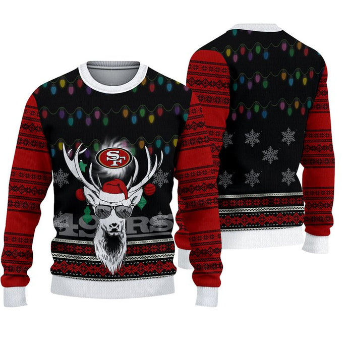 San Francisco 49ers Deer Funny Christmas Sweatshirt
