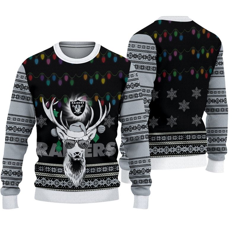 Las Vegas Raiders Deer Funny Christmas Sweatshirt