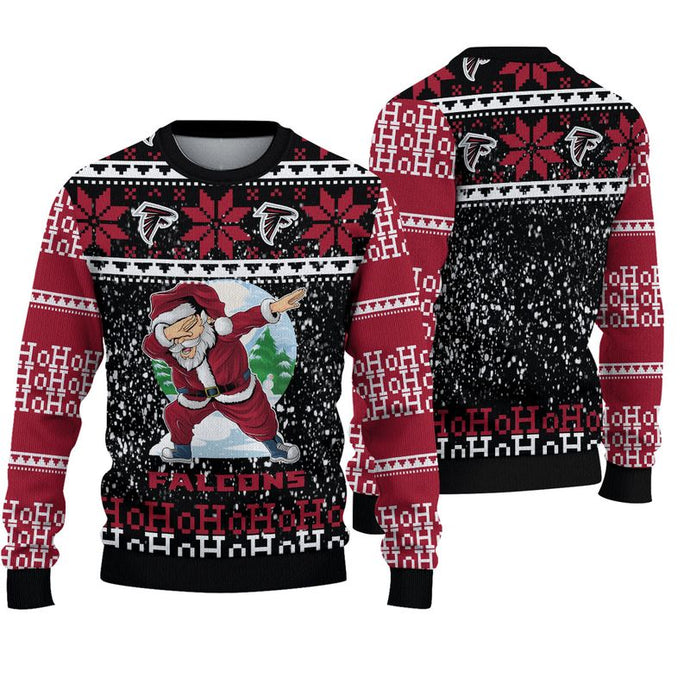 Atlanta Falcons Dabbing Santa Christmas Sweatshirt