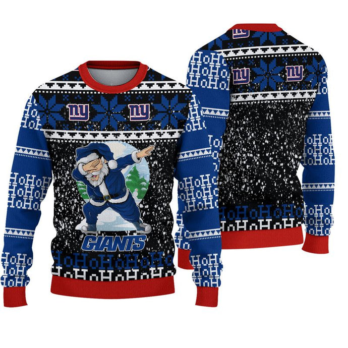 New York Giants Dabbing Santa Christmas Sweatshirt