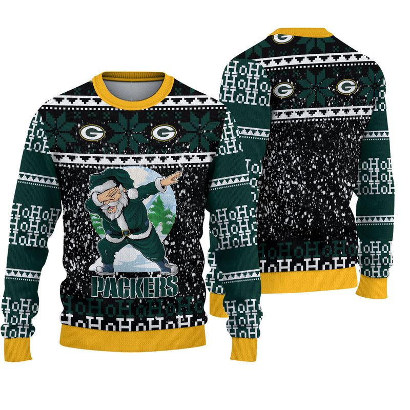 Green Bay Packers Dabbing Santa Christmas Sweatshirt