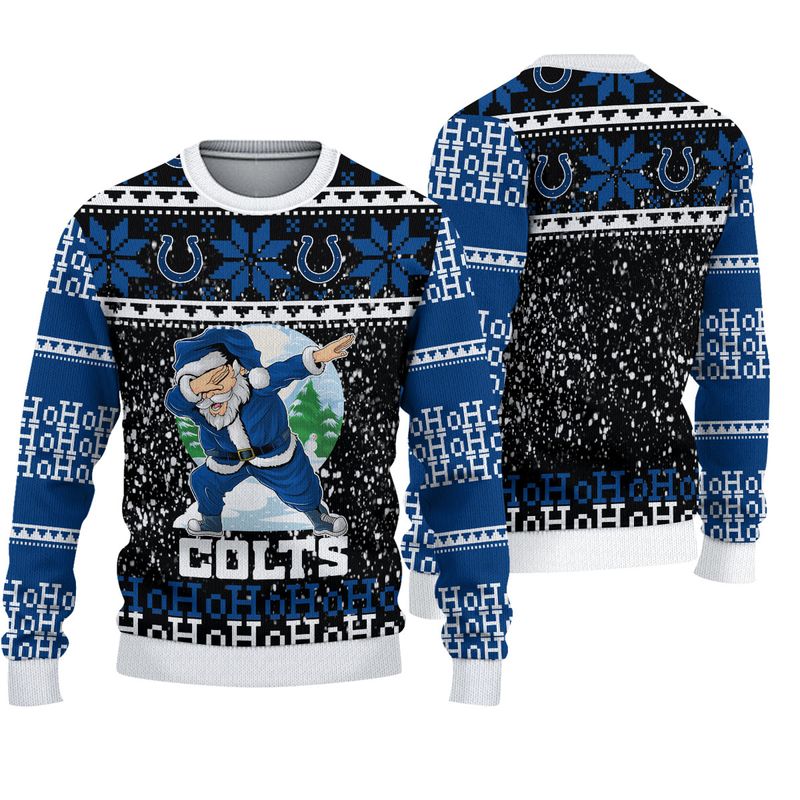 Indianapolis Colts Dabbing Santa Christmas Sweatshirt