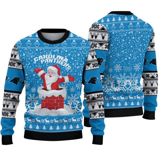 Carolina Panthers Santa Christmas Sweatshirt