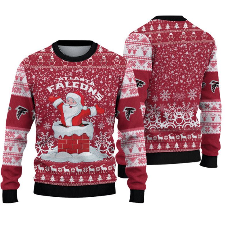 Atlanta Falcons Santa Christmas Sweatshirt