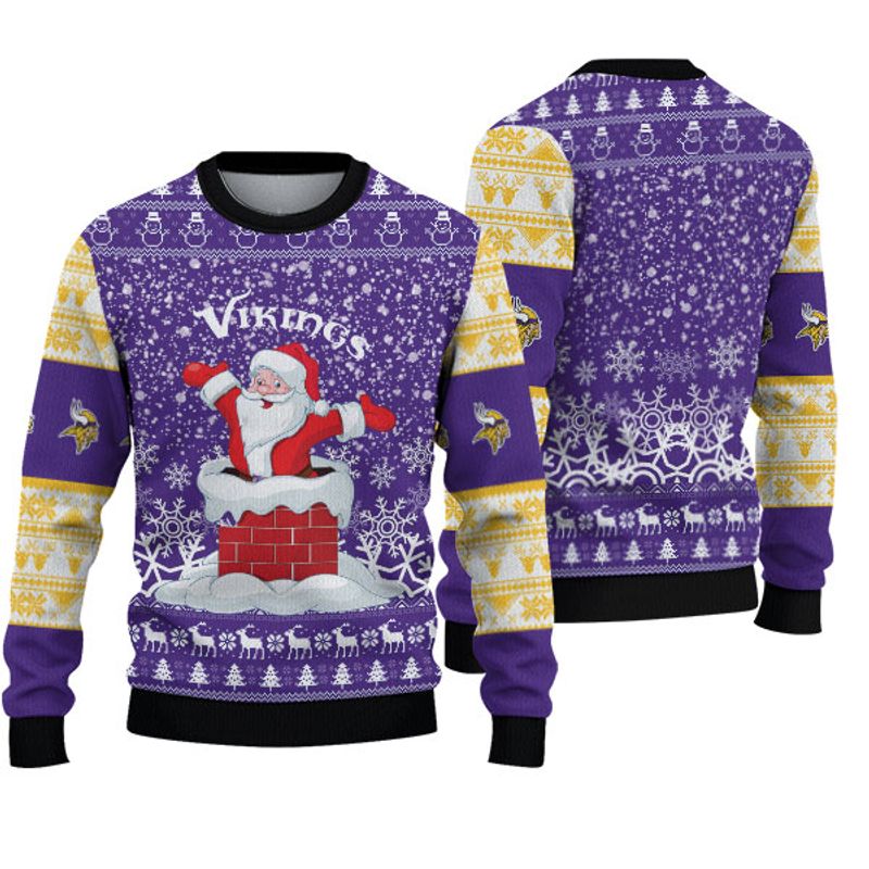 Minnesota Vikings Santa Christmas Sweatshirt