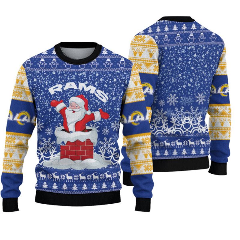 Los Angeles Rams Santa Christmas Sweatshirt