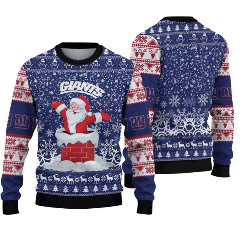 New York Giants Santa Christmas Sweatshirt