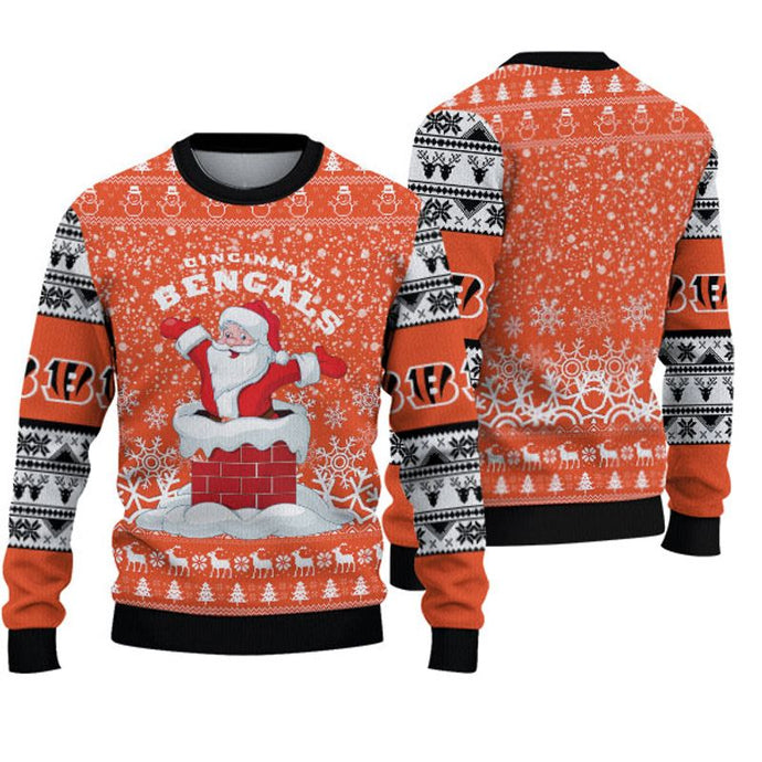 Cincinnati Bengals Santa Christmas Sweatshirt