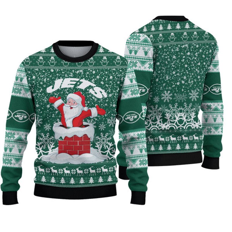 New York Jets Santa Christmas Sweatshirt