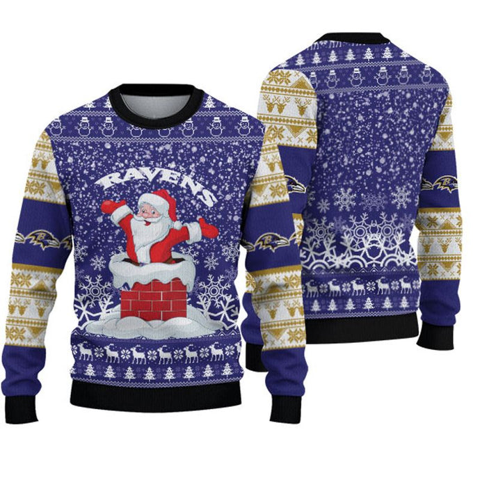 Baltimore Ravens Santa Christmas Sweatshirt