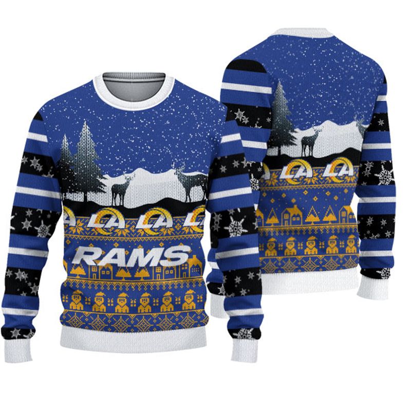 Los Angeles Rams Casual Christmas Sweatshirt