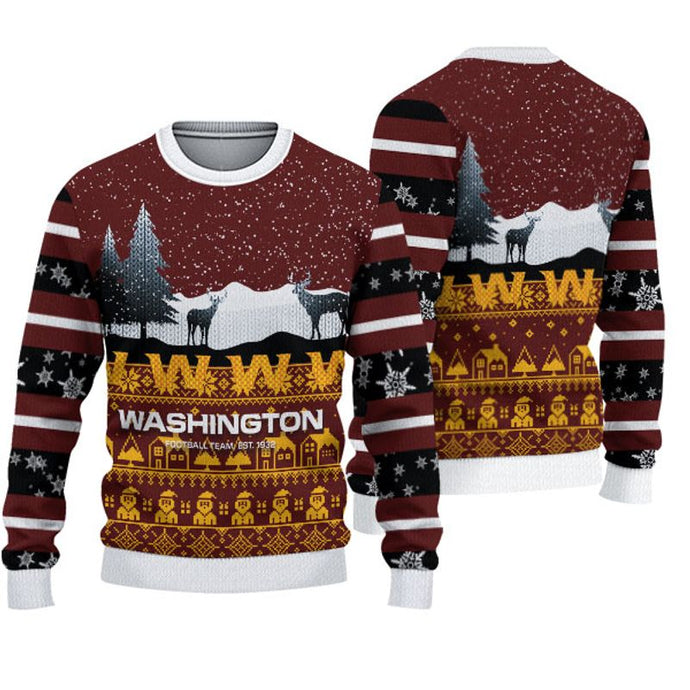 Washington Commanders Casual Christmas Sweatshirt