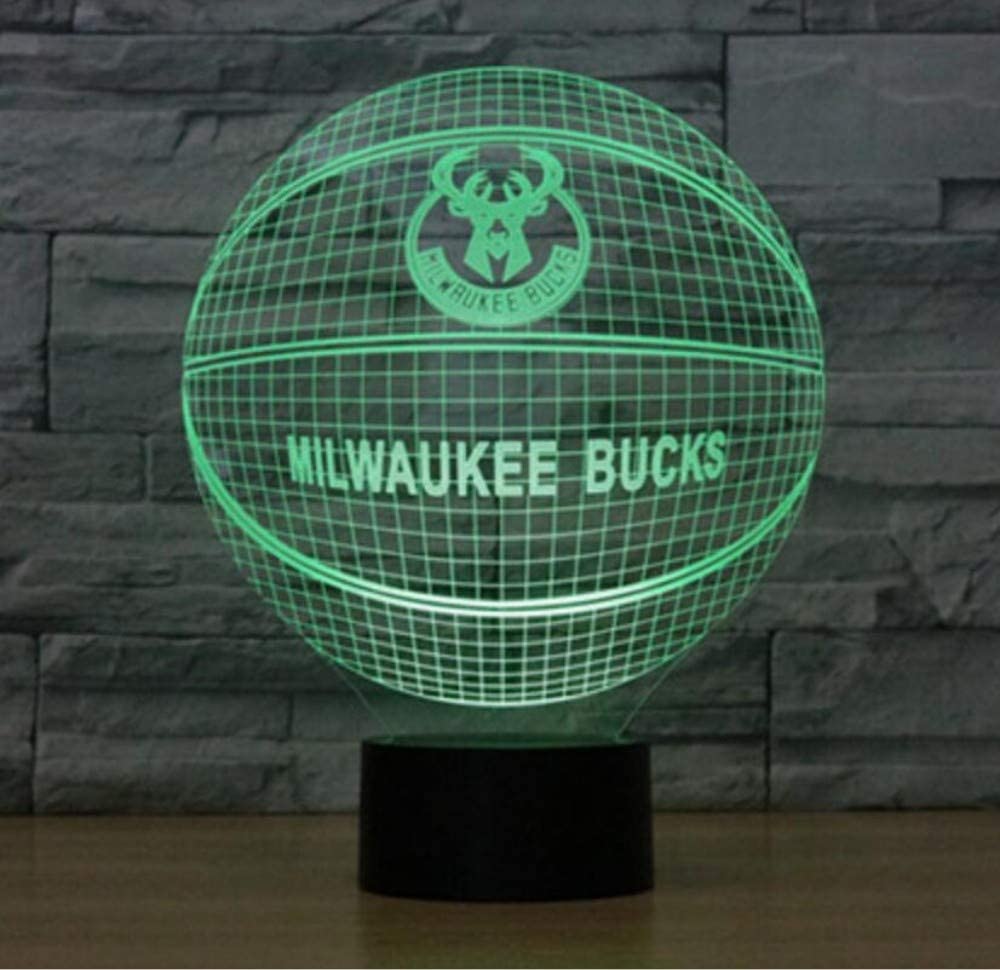 Milwaukee Bucks 3D Illusion LED Lamp 1
